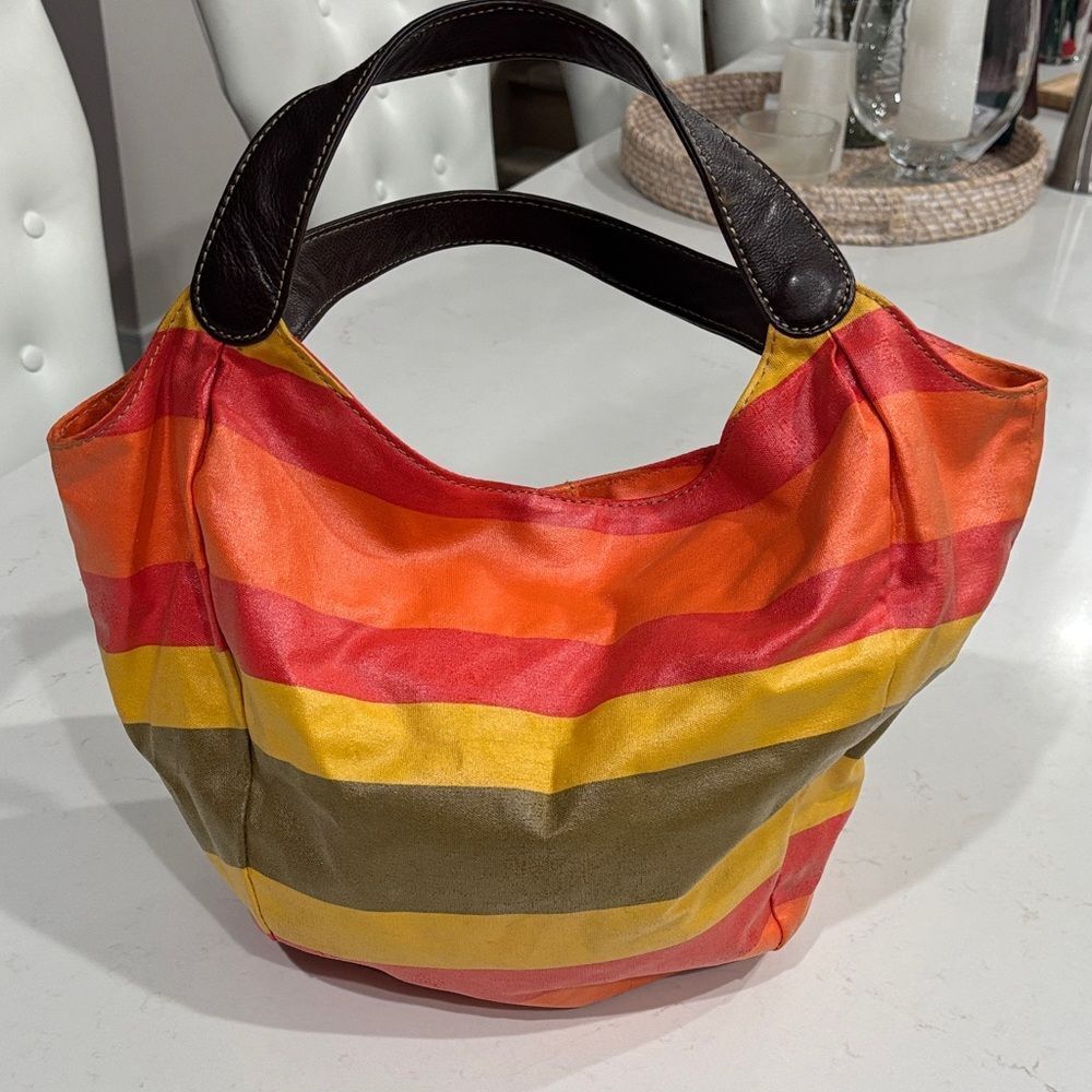 J. Crew Colorful Striped Shoulder Bag